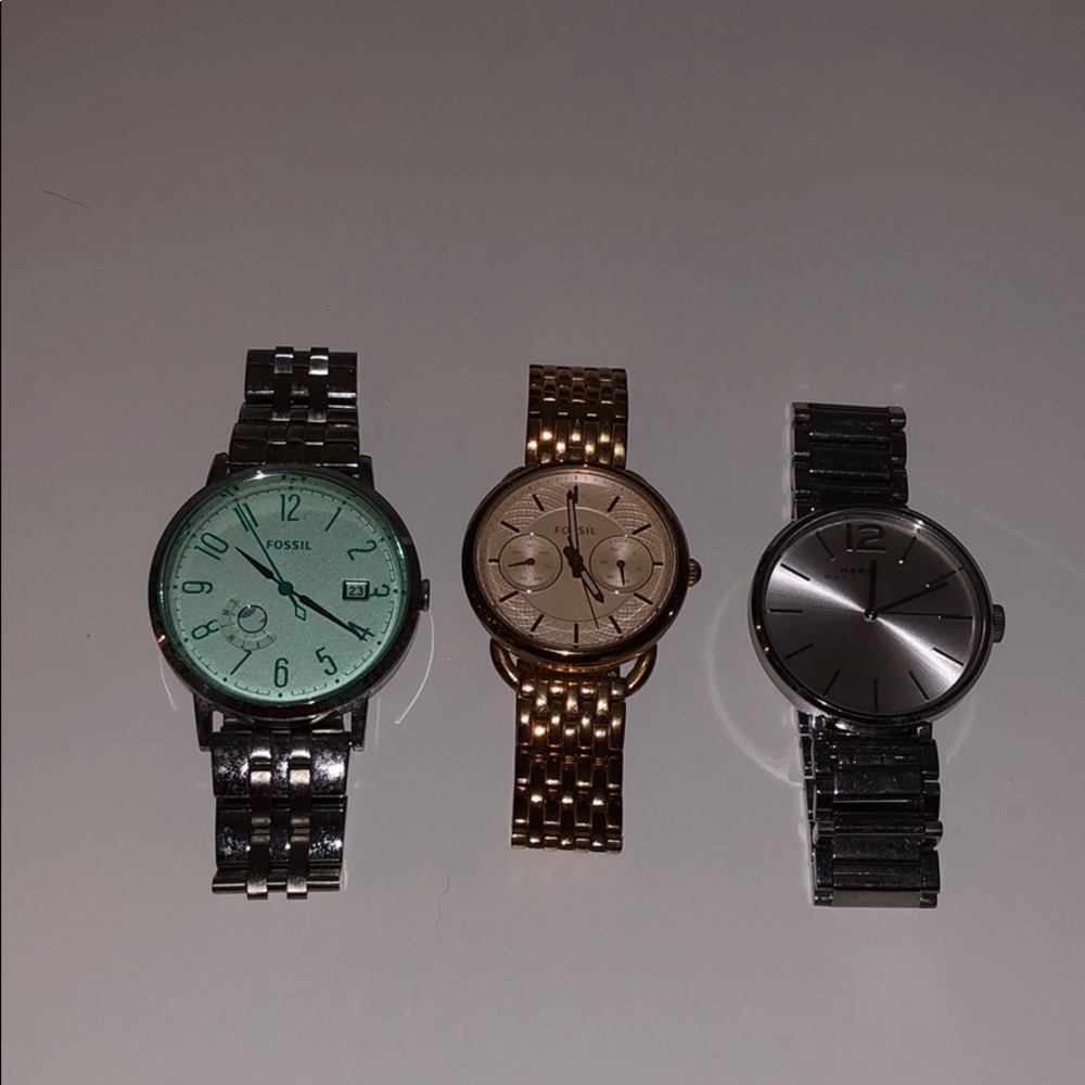 Gently used fossil and Marc Jacob watches